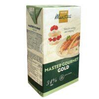 Сливки Master Gourmet Gold 34% Unigra 1 л (Tetra Brik) — профессиональные сливки для взбивания, кремов и десертов (упак. 12 шт)